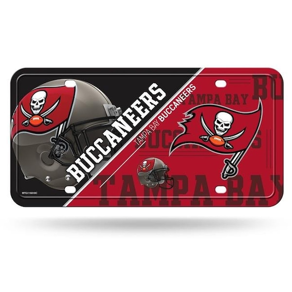 Rico Industries 1140720987 Tampa Bay Buccaneers License Plate; Metal 1140720987 - main
